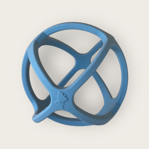 BPA-free silicone ball teether (blue)