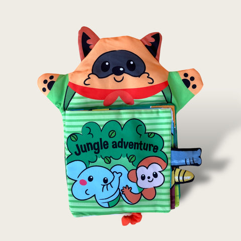 Hand puppet cloth book (Jungle adventure)