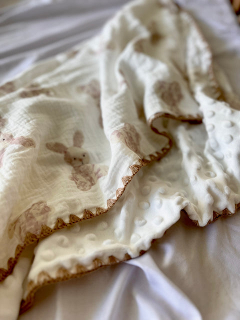 Organic cotton flannel blanket