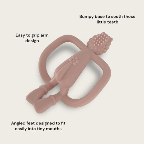 BPA-free silicone monkey teether