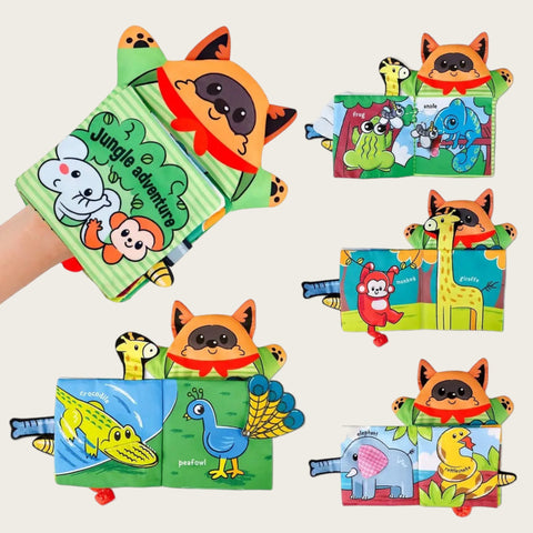 Hand puppet cloth book (Jungle adventure)