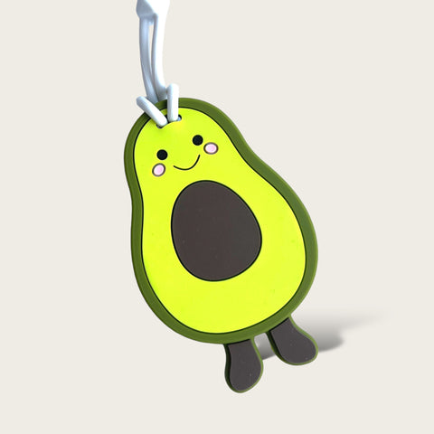 Avocado teether set with pacifier clip and dust bag