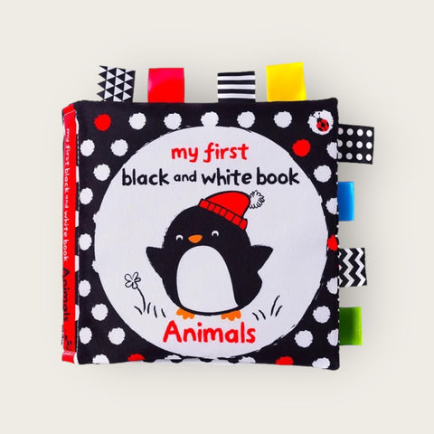 First books: Black and white cloth book (Animals)