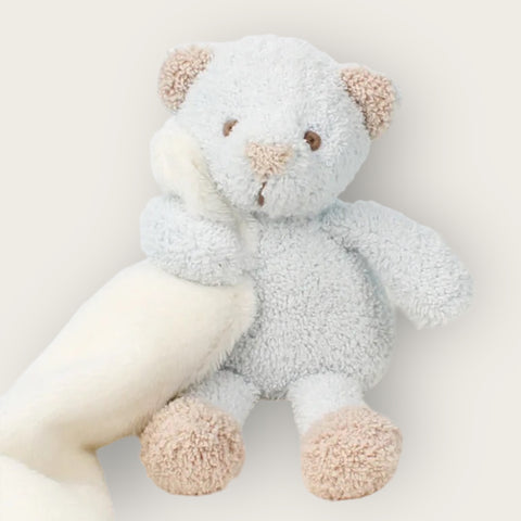 Bear soft touch security blanket
